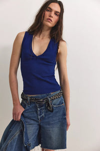 Neria Tank in Deep Iris
