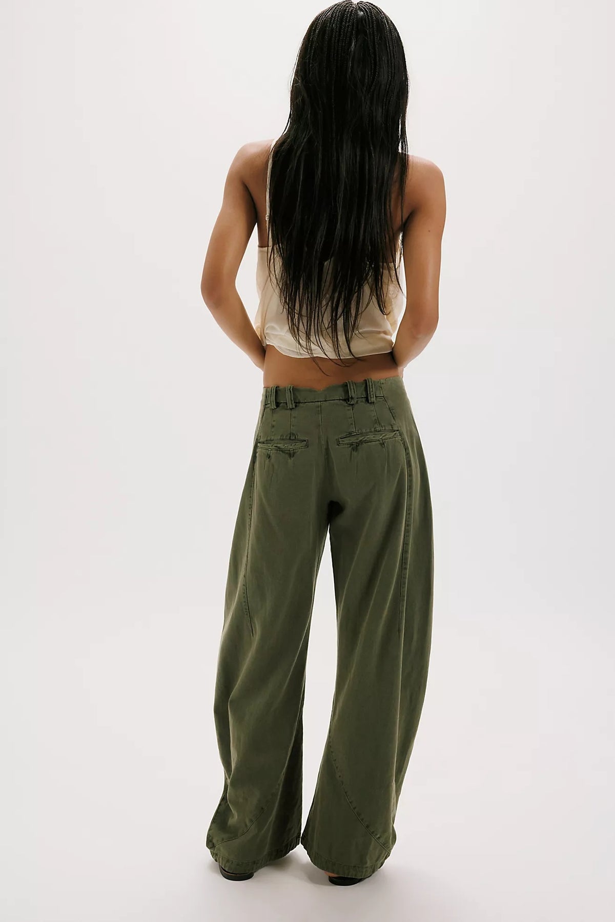 Spotlight Washed Trouser in Dusty Olive
