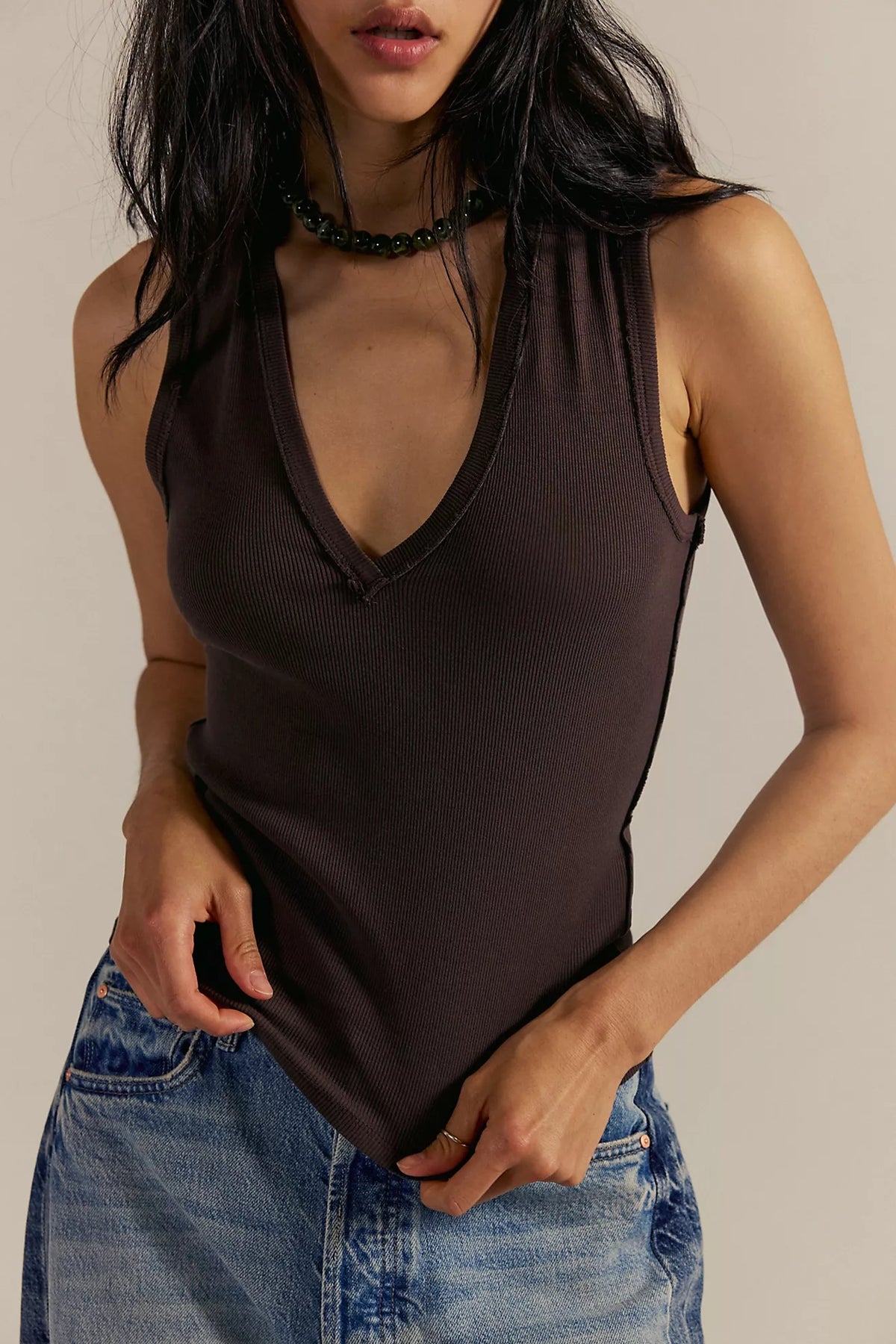 Neria Tank in Double Espresso