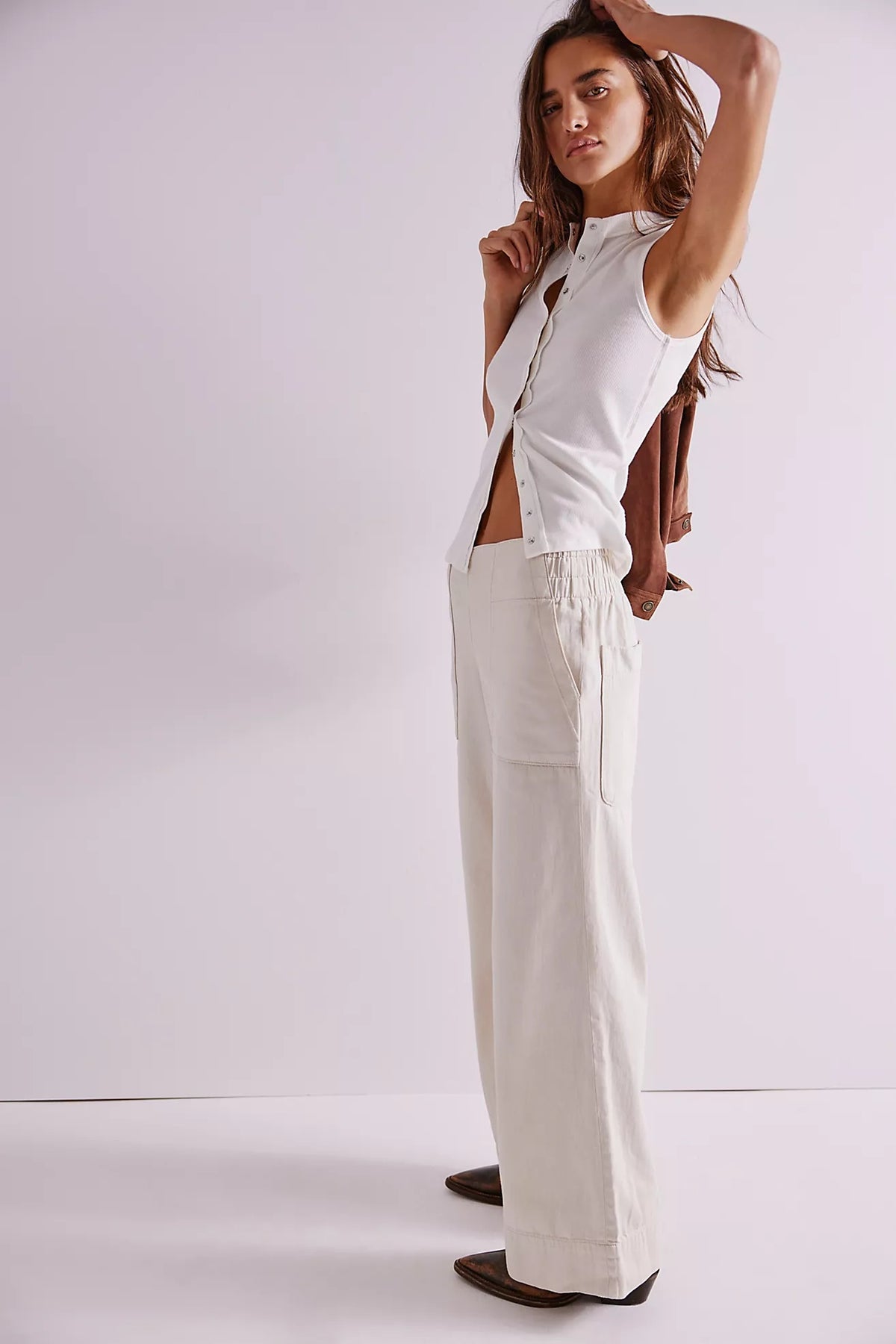 Breezy Denim Pull On Jeans in Bright Lights