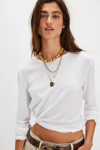 Nova Long Sleeve Tee in Ivory