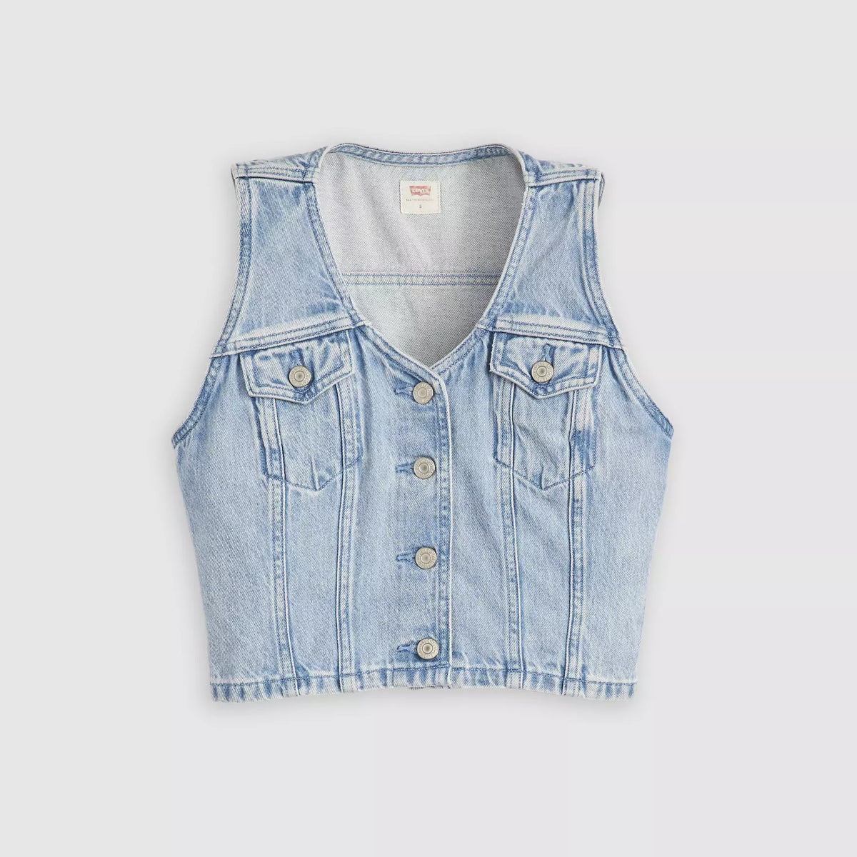 Bella Denim Corset Top in I WIll - Medium Wash