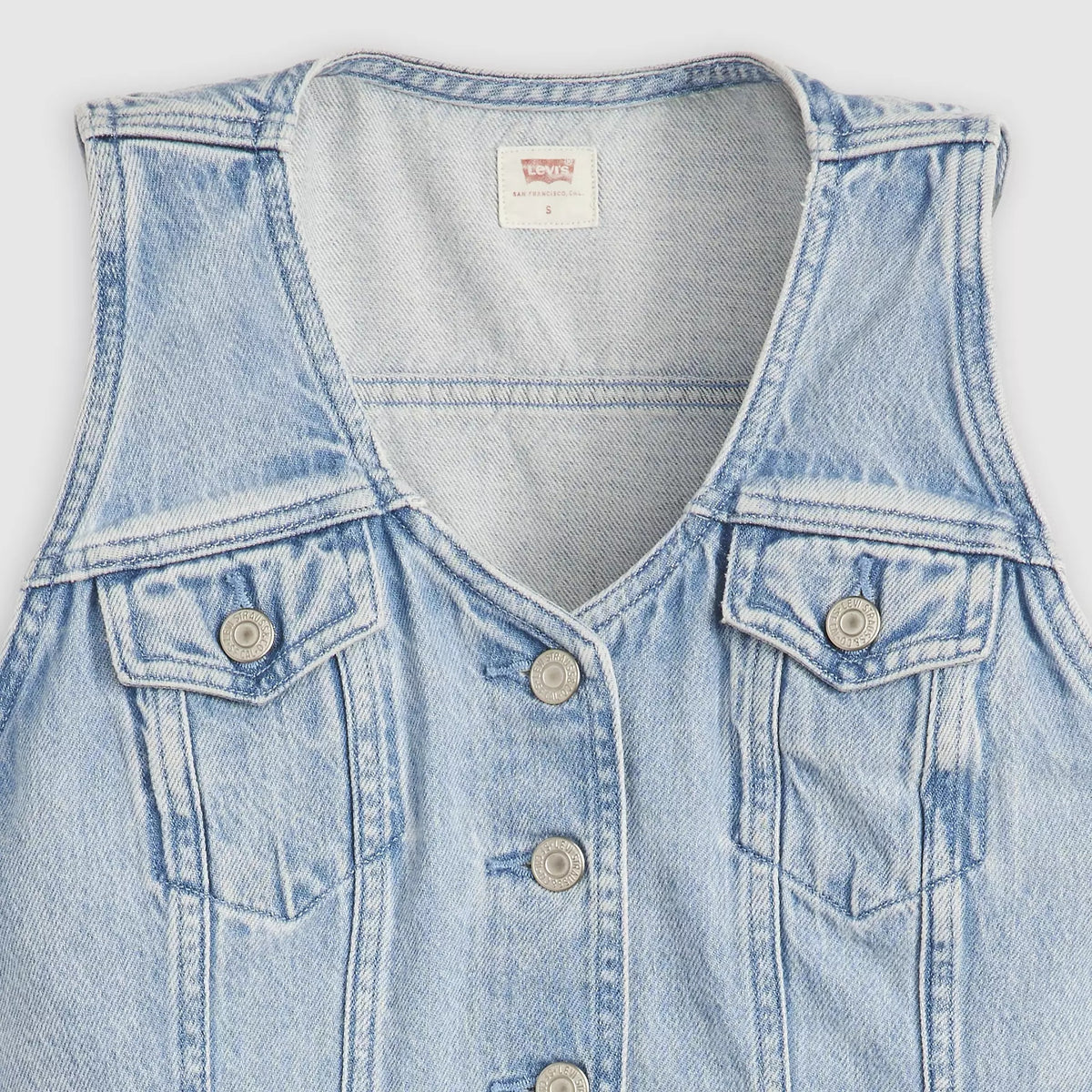 Bella Denim Corset Top in I WIll - Medium Wash