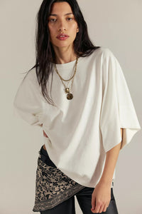 Atlas Dolman Tee in Clean Ivory