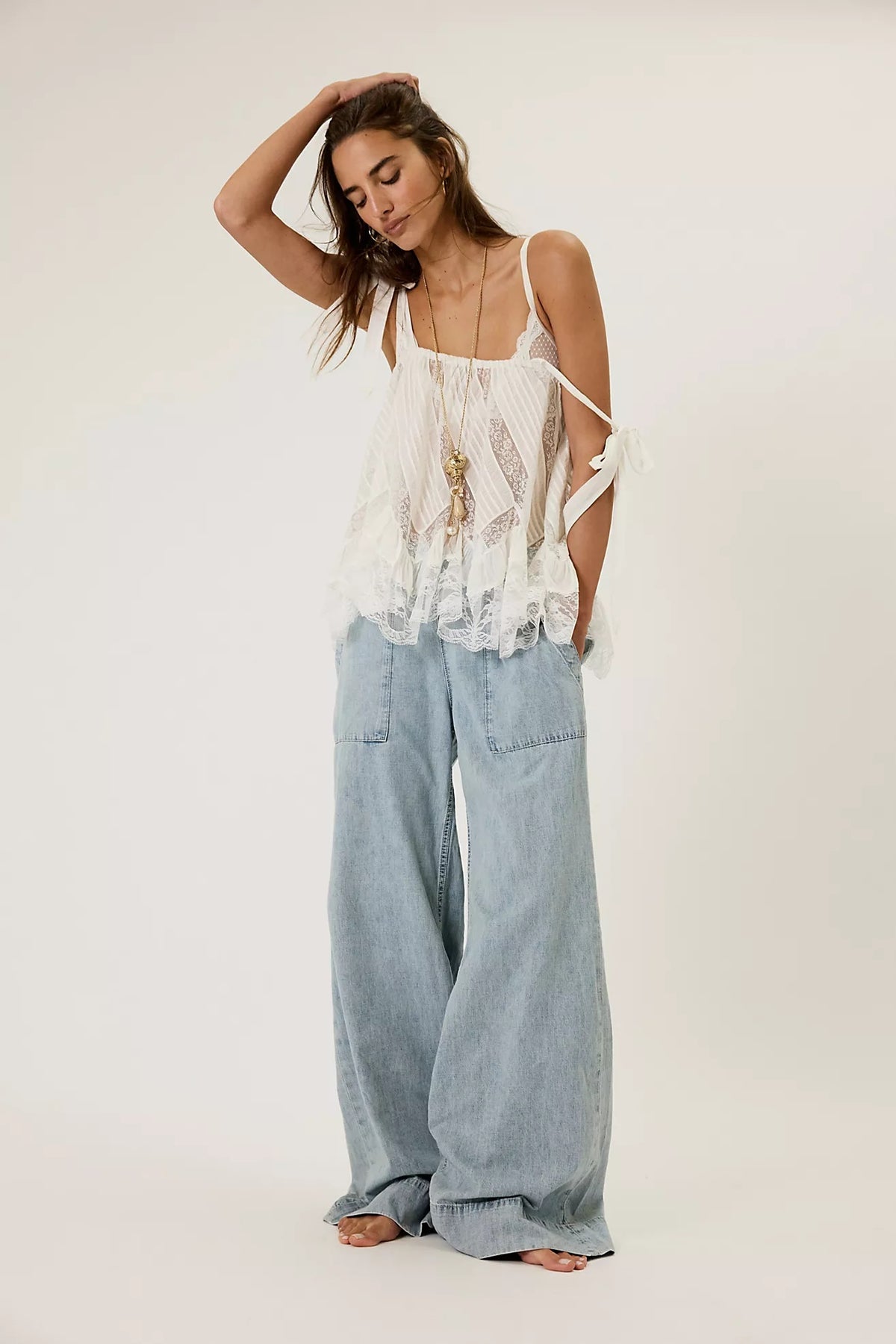 Breezy Denim Pull-On Jeans in Dusk