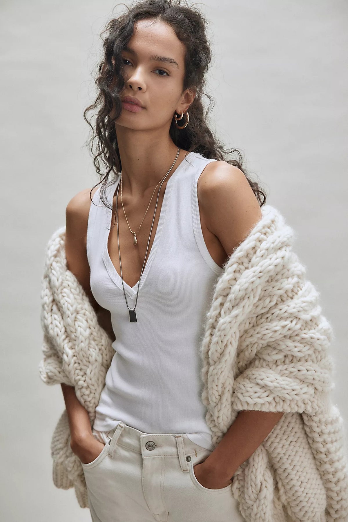 Neria Tank in Ivory