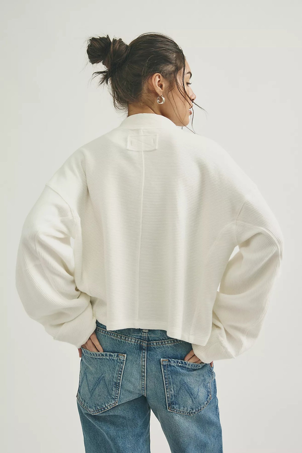 Celeste Quarter Zip in Clean Ivory