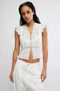 Day Dreamer Top in Ivory