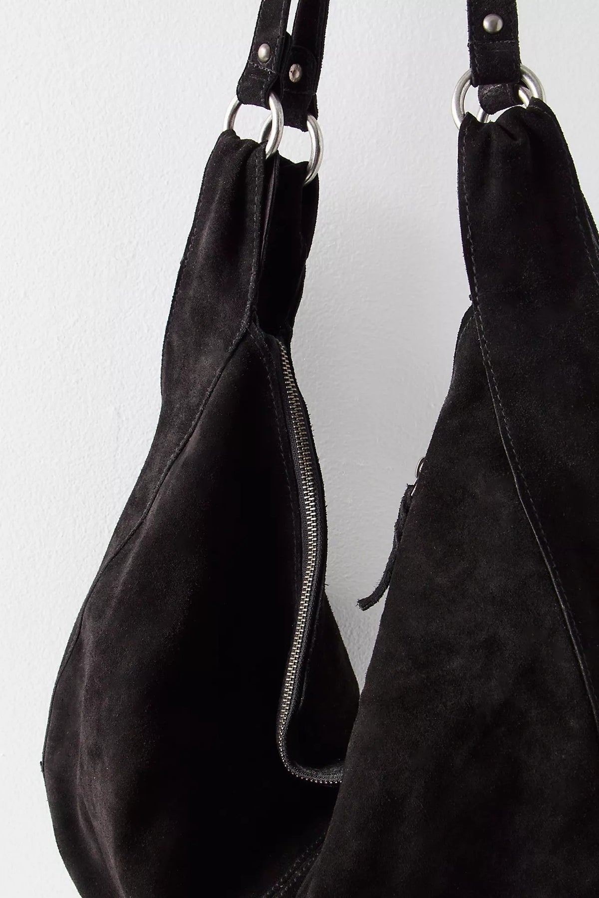 Roma Suede Tote in Black