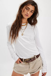 Nova Long Sleeve Tee in Ivory