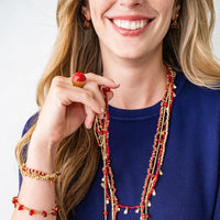 Kate Round And Flat Beads Bracelet