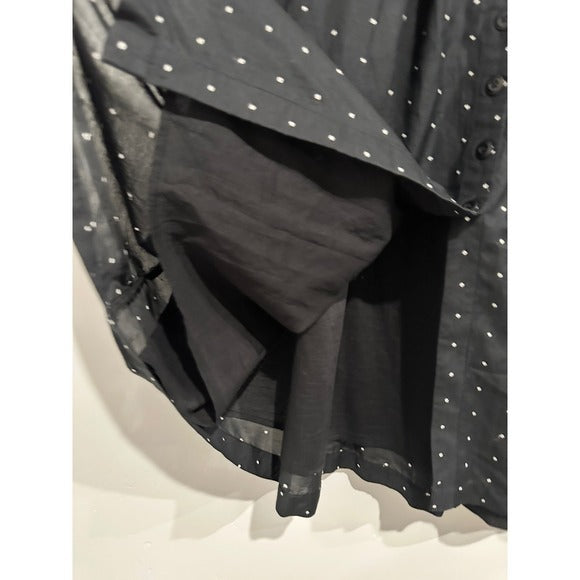 The Boating Skirt in Black Polka Dot - 0