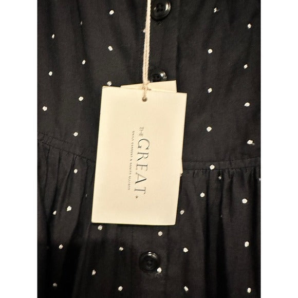 The Boating Skirt in Black Polka Dot - 0