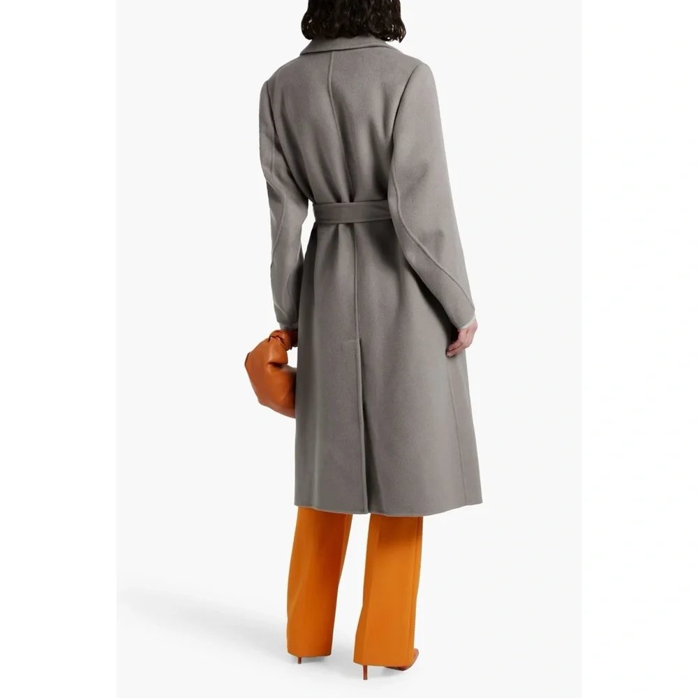 Gray Nene Wool Trench Coat - XS