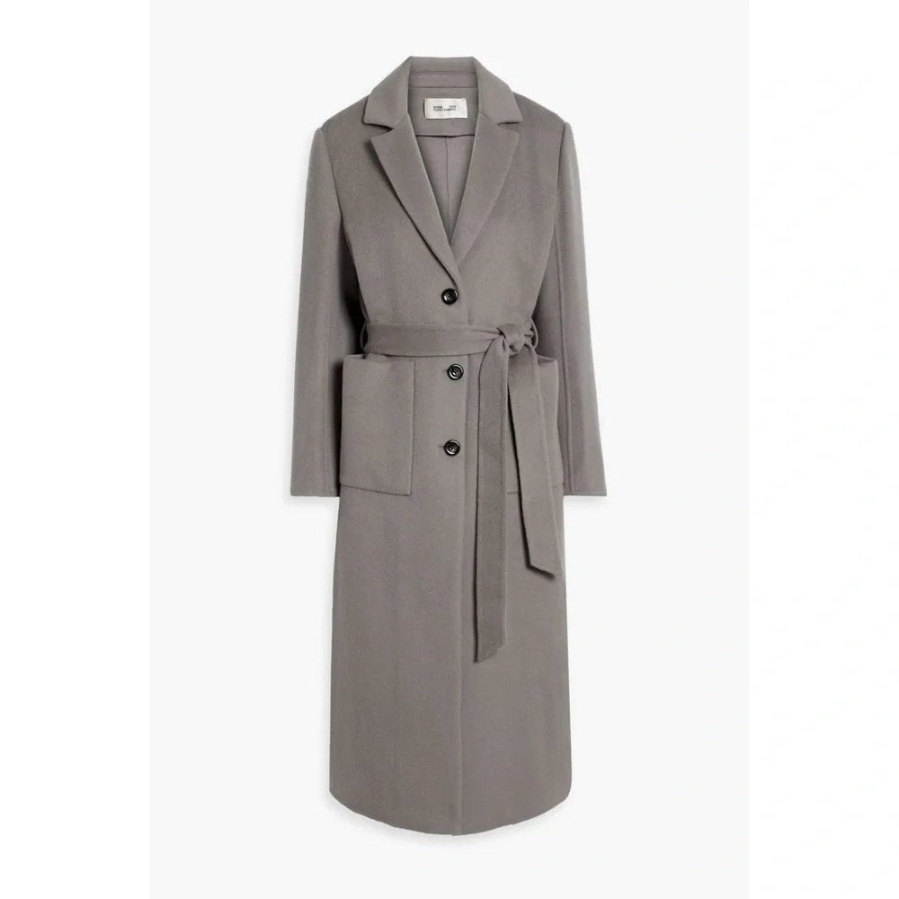 Gray Nene Wool Trench Coat - XS