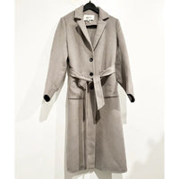 Gray Nene Wool Trench Coat - XS