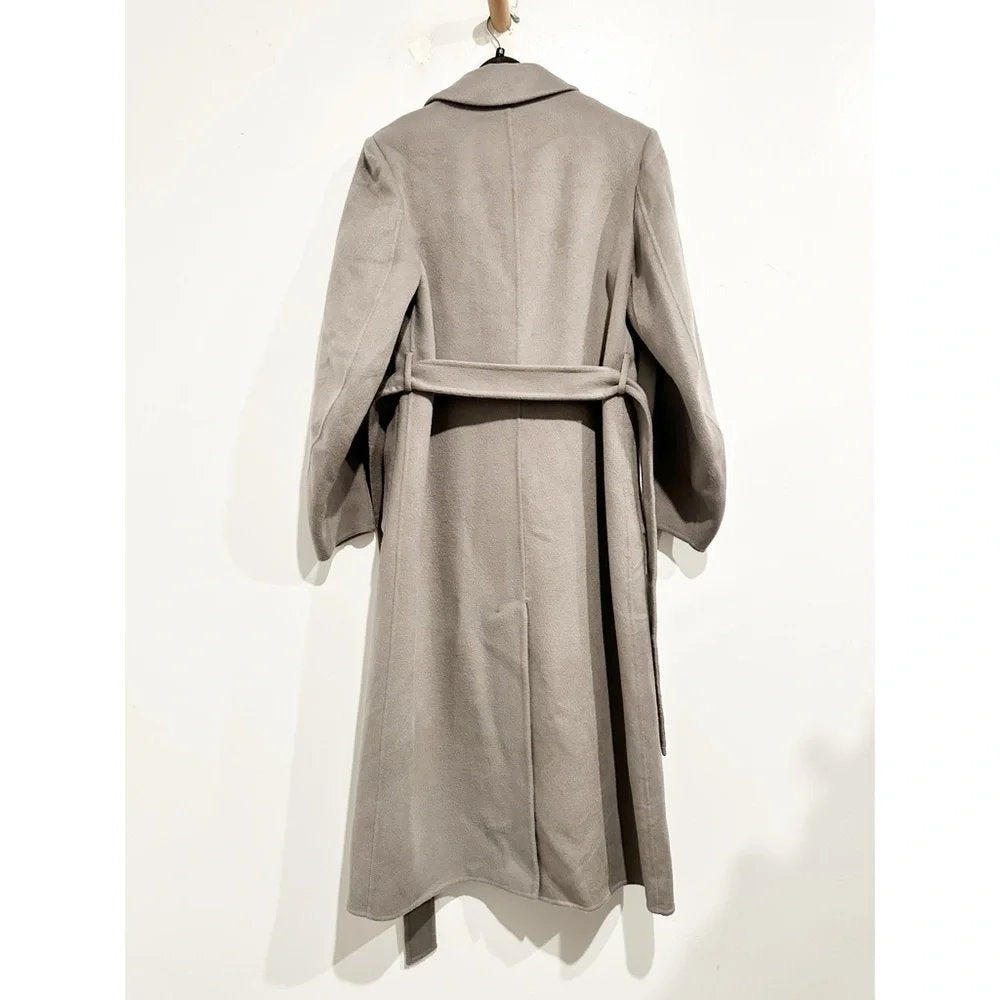 Gray Nene Wool Trench Coat - XS