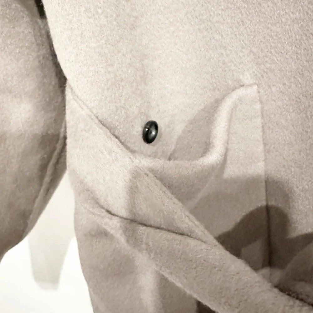 Gray Nene Wool Trench Coat - XS