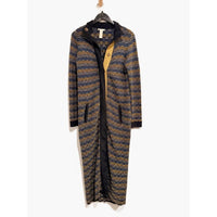 Multicolor Angora Blend Longline Duster Cardigan - Small