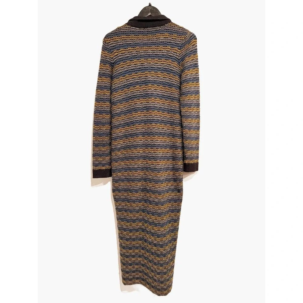 Multicolor Angora Blend Longline Duster Cardigan - Small