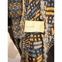 Multicolor Angora Blend Longline Duster Cardigan - Small