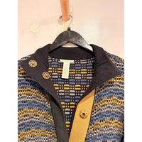 Multicolor Angora Blend Longline Duster Cardigan - Small