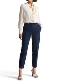 Slim Tailored Trouser in Navy - 3/US 8