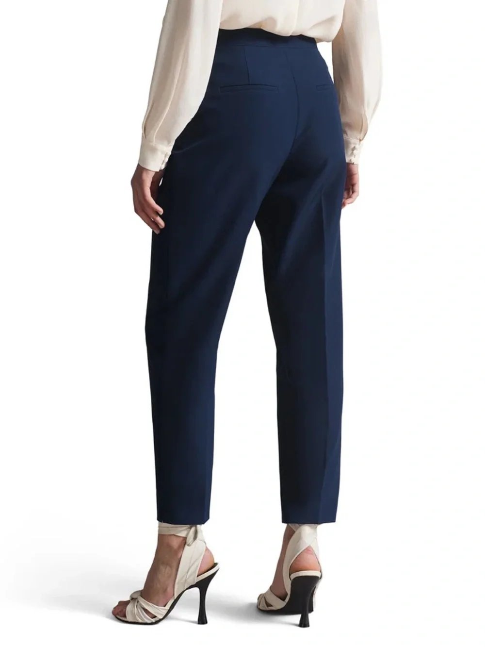 Slim Tailored Trouser in Navy - 3/US 8