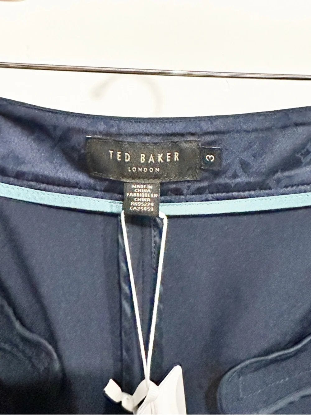 Slim Tailored Trouser in Navy - 3/US 8