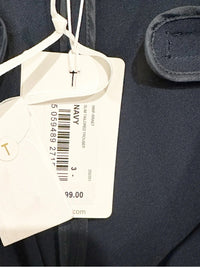 Slim Tailored Trouser in Navy - 3/US 8