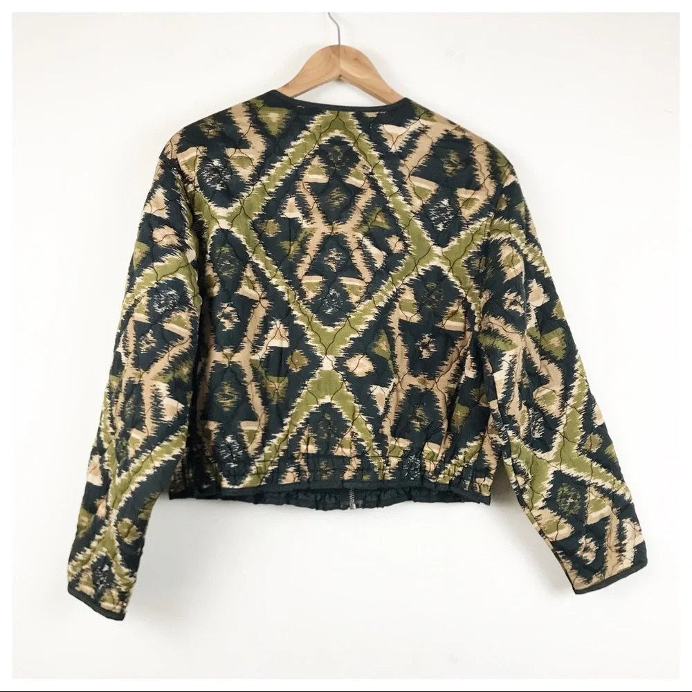 Peggy Quilted Jacket in Black Combo - Medium