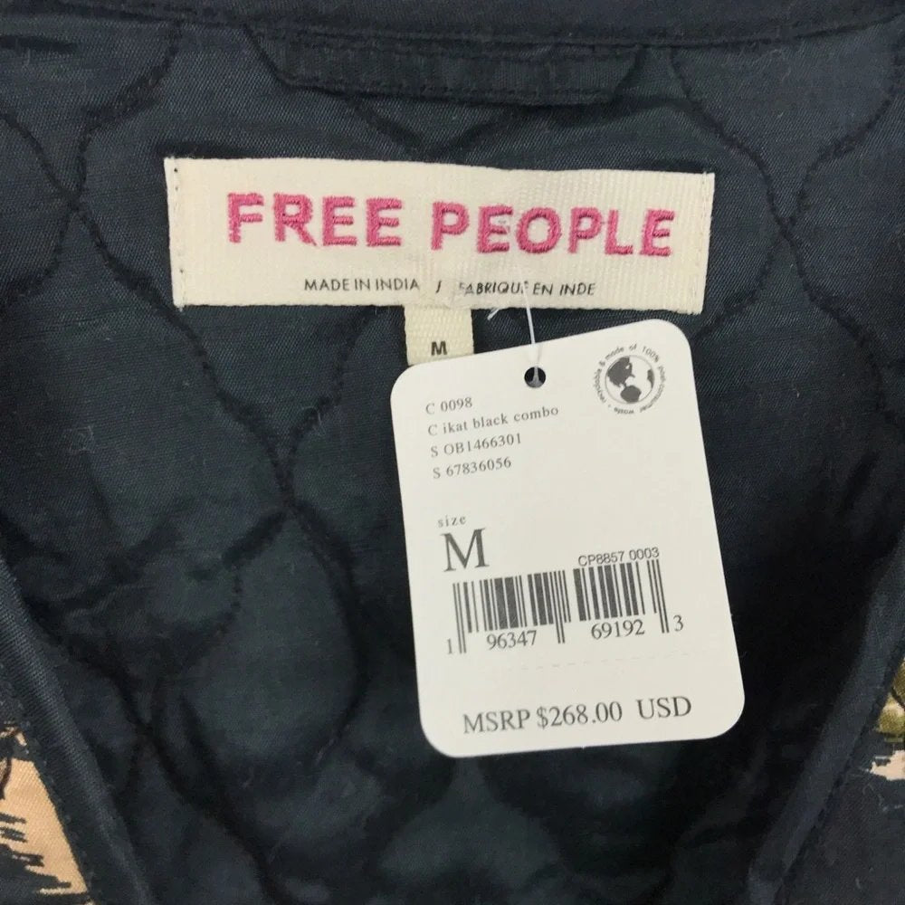 Peggy Quilted Jacket in Black Combo - Medium