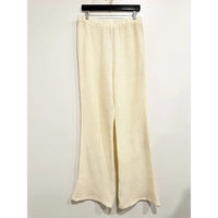 Waffle Roll Knit Pants in Creme - Large