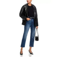 Good Icon Straight Ankle Jeans in Indigo - 28