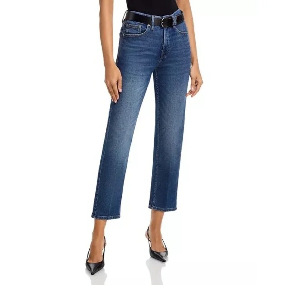 Good Icon Straight Ankle Jeans in Indigo - 28