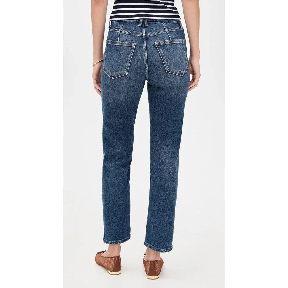 Good Icon Straight Ankle Jeans in Indigo - 28