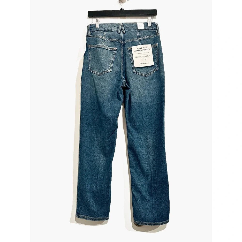 Good Icon Straight Ankle Jeans in Indigo - 28