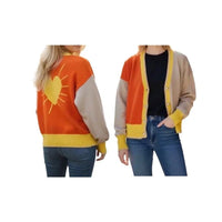 Heart Sunshine Colorblock Cardigan - Small