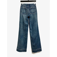 Nolan High Rise Patch Pocket Wide Leg Jeans - 24