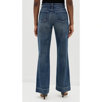 Nolan High Rise Patch Pocket Wide Leg Jeans - 24