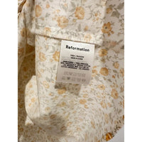 Michaela Floral Long Sleeve Mini Dress Lima Yellow - 12