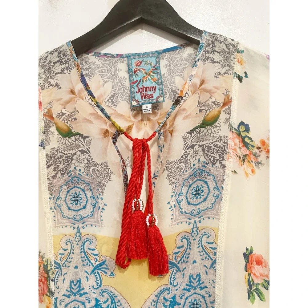 Kibo Floral Tunic Top - Small