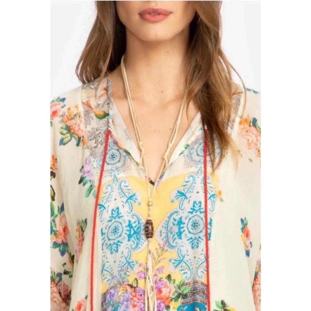 Kibo Floral Tunic Top - Small