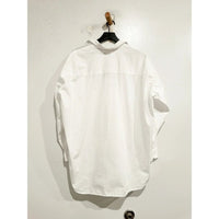 Shirley Oversized Button Up Shirt in White - Small