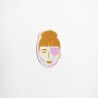 Peeking Poppy Sticker