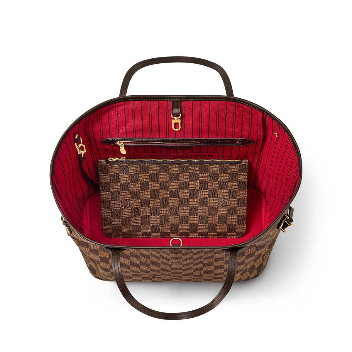 Neverfull MM Tote in Cherry Damier Ebene