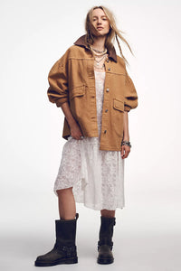 Lemon Denim Jacket in Meercat