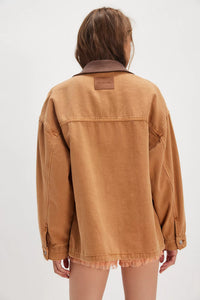 Lemon Denim Jacket in Meercat
