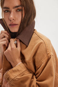 Lemon Denim Jacket in Meercat