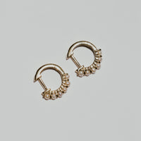 Mini Pearl Hoops